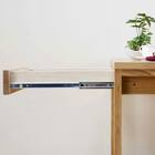 タモ突板の木目がうつくしい天然木デスク 奥行59cm(幅150cm ライトブラウン) 7枚目画像