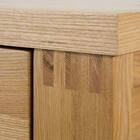 タモ突板の木目がうつくしい天然木デスク 奥行59cm(幅150cm ライトブラウン) 12枚目画像