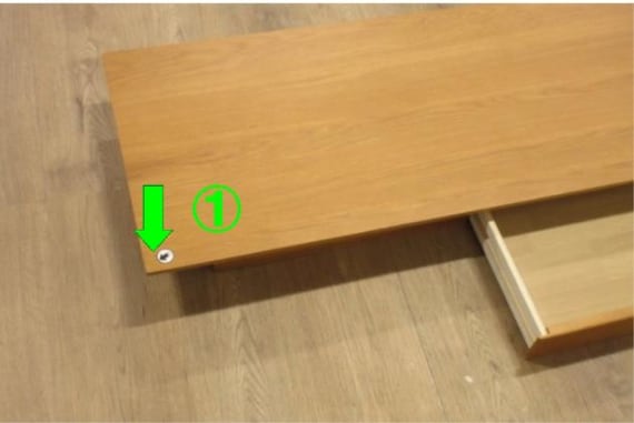 スリムデスクグレイス150NA 5枚目画像