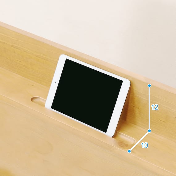 シングル 頑丈こぼれ止め棚付きベッドフレーム (NA) 4枚目画像