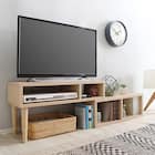 奥行き30cm伸長式テレビ台 (幅75-135cm OAK) 1枚目画像