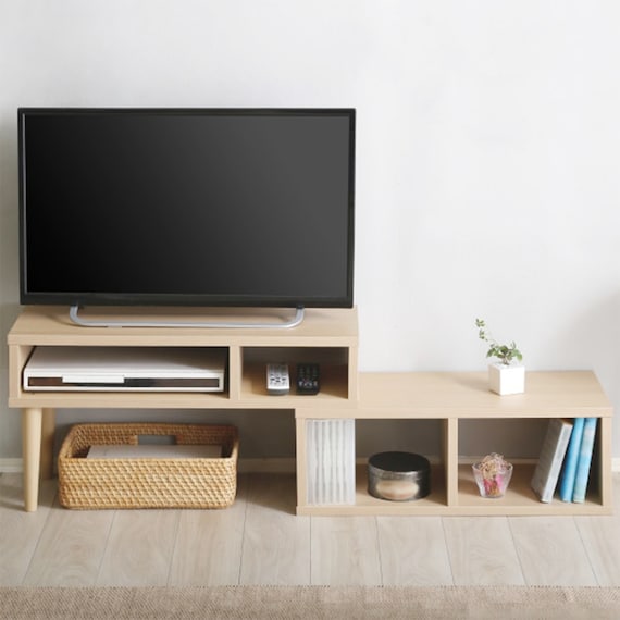 奥行き30cm伸長式テレビ台 (幅75-135cm OAK) 7枚目画像