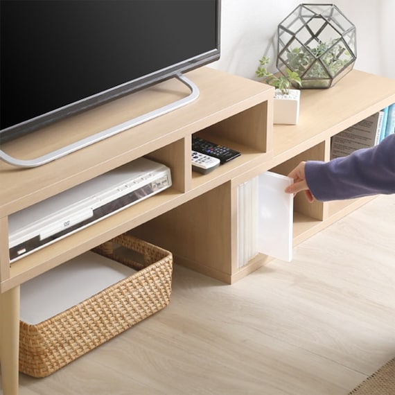 奥行き30cm伸長式テレビ台 (幅75-135cm OAK) 8枚目画像
