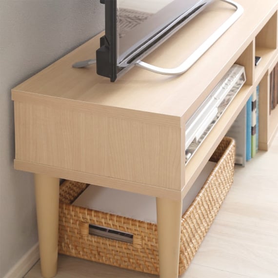 奥行き30cm伸長式テレビ台 (幅75-135cm OAK) 12枚目画像