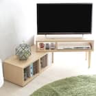 奥行き30cm伸長式テレビ台 (幅75-135cm OAK) 15枚目画像