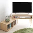奥行き30cm伸長式テレビ台 (幅75-135cm OAK) 16枚目画像