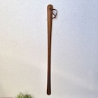 立ったまま使える天然木ロング靴べら 75cm (ブラウン) 4枚目画像