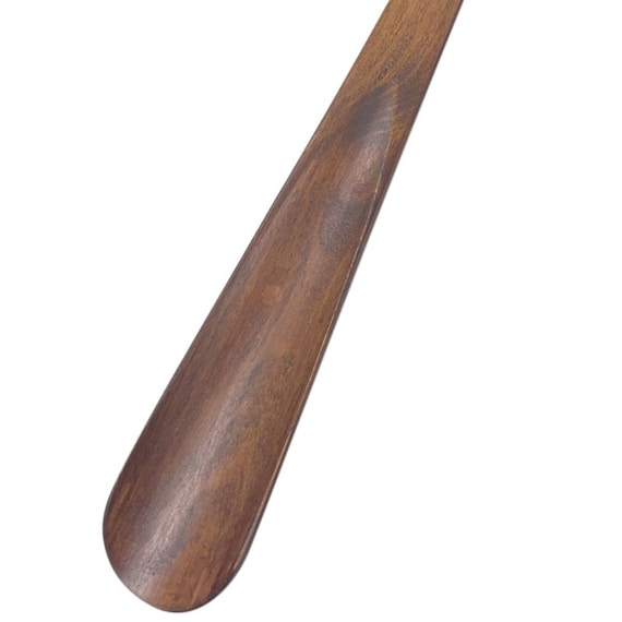 立ったまま使える天然木ロング靴べら 75cm (ブラウン) 10枚目画像