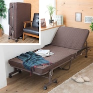 コンパクトセミショートシングル折りたたみベッド(幅84×奥行188cm)