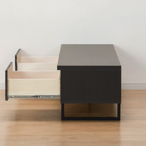 高級感のある大理石調テレビ台 (BK) 6枚目画像