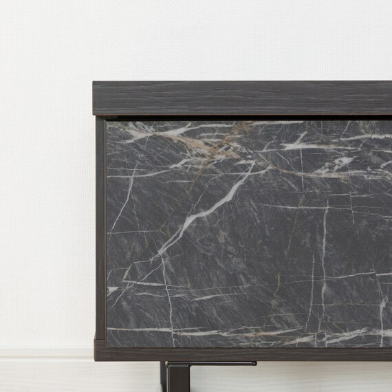 高級感のある大理石調テレビ台 (BK) 9枚目画像