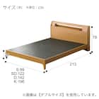 ベッドフレーム(K Lキャビ レッグ) 20枚目画像