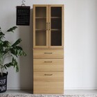 組み合わせ自由 キッチン壁面収納 (キャビネット+チェスト LBR) 1枚目画像