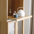 組み合わせ自由 キッチン壁面収納 (オープン+キャビネット LBR)) 3枚目画像