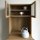 組み合わせ自由 キッチン壁面収納 (オープン+キャビネット LBR)) 6枚目画像