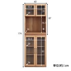 組み合わせ自由 キッチン壁面収納 (オープン+キャビネット LBR)) 15枚目画像