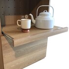 組み合わせ自由 キッチン壁面収納 (オープン+引出し LBR) 10枚目画像