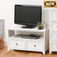 ワンルームにもぴったりの大人可愛いホワイトシャビーローボード(幅74cm)【期間限定価格:11/28~1/5まで】