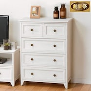 ワンルームにもぴったりの大人可愛いホワイトシャビーチェスト(幅60cm)【期間限定価格:8/8~9/24まで】