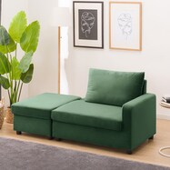 収納つきカウチソファ 布張りタイプ (GC2328)