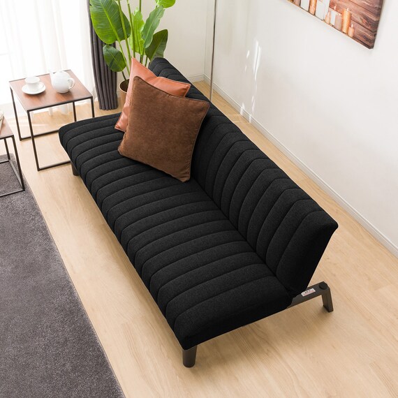 ソファベッド 布張りタイプ (GS-SP BK) 4枚目画像