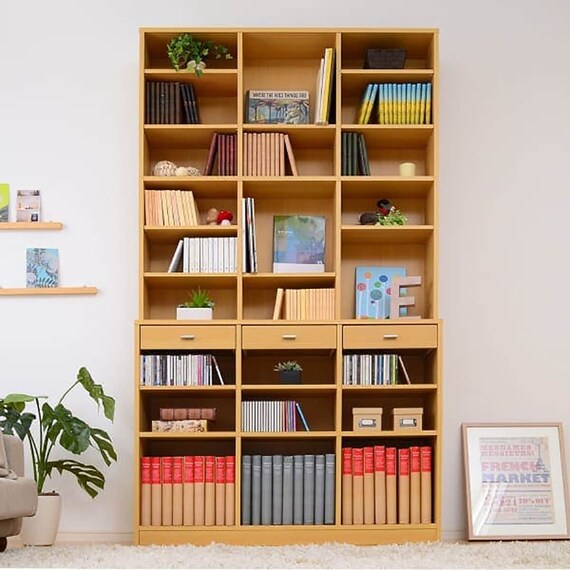 引き出し付きハイタイプ壁面収納(120 NA) 1枚目画像