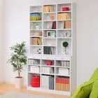 引き出し付きハイタイプ壁面収納(120 WH) 1枚目画像