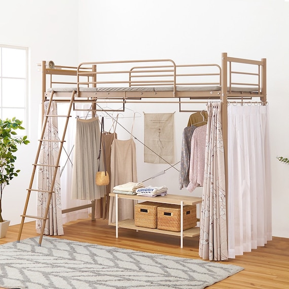 カーテンが付けられる ロフトベッド(ハイ LBR) 1枚目画像