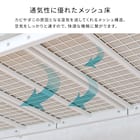 カーテンが付けられる ロフトベッド(スーパーハイ WH) 14枚目画像