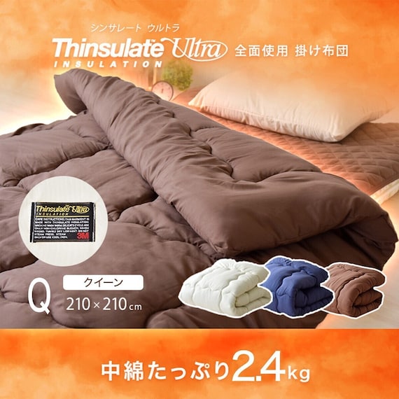 国産掛け布団 シンサレートウルトラ 国産 クイーン (IV Q) 1枚目画像