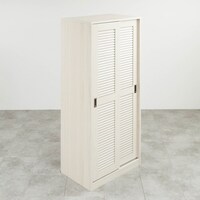 高さ200cm大容量ワードローブ (幅90cm TMG WH)