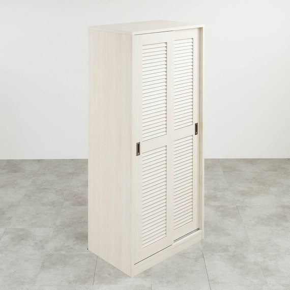 高さ200cm大容量ワードローブ (幅90cm TMG WH) 1枚目画像