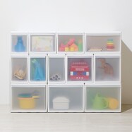 幅と高さを組み合わせて使える収納ケース