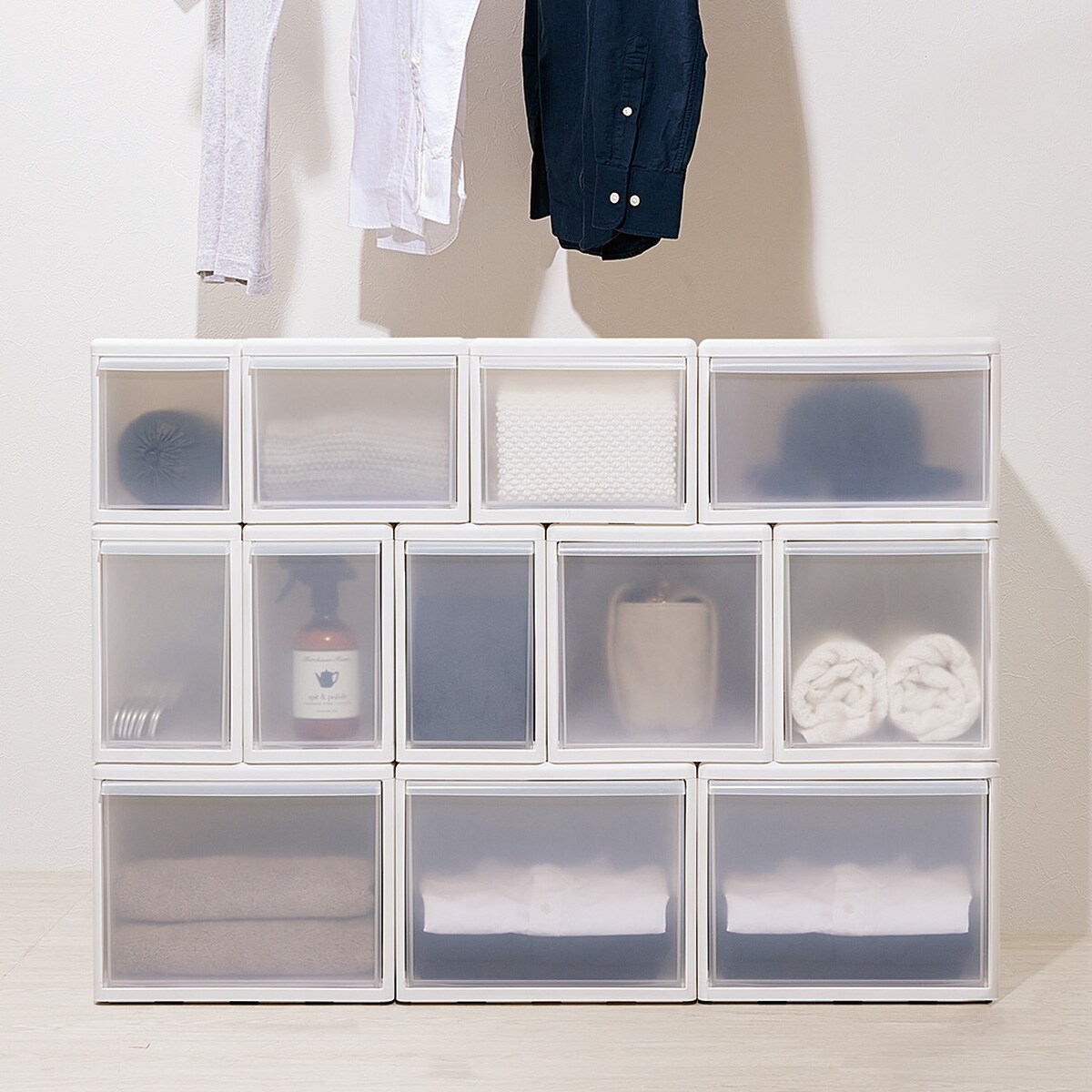 組み合わせて使える収納ケース スリム Lサイズ Wh 通販 ニトリネット 公式 家具 インテリア通販