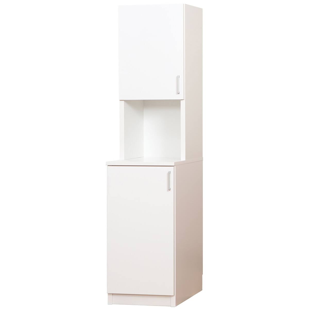 扉タイプ] 幅1cm単位で選べる隙間収納 (左開き 幅43×奥行52cm WH