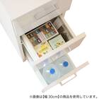 [引き出しタイプ] 幅1cm単位で選べる隙間収納 (右開き 幅25×奥行42cm LBR) 4枚目画像