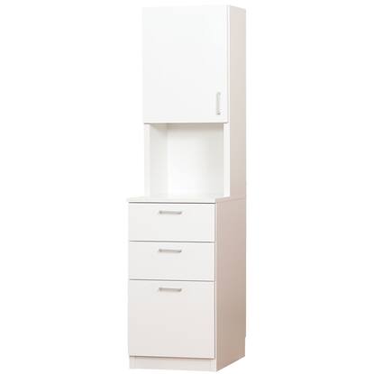 引き出しタイプ] 幅1cm単位で選べる隙間収納 (左開き 幅45×奥行42cm WH 