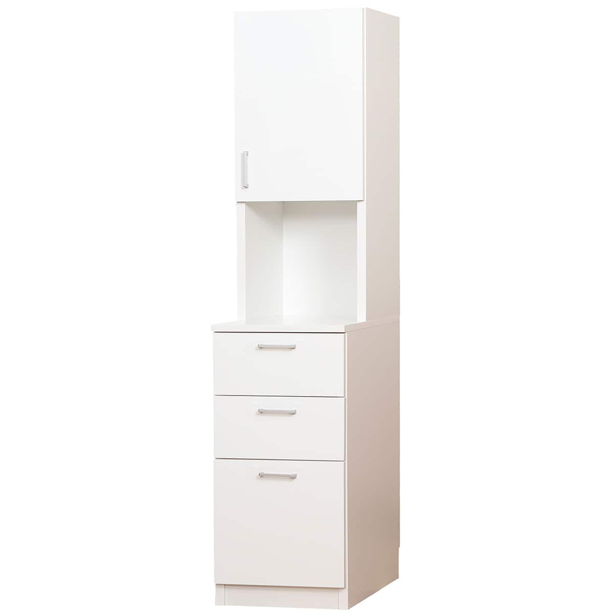 引き出しタイプ] 幅1cm単位で選べる隙間収納 (右開き 幅41×奥行52cm WH