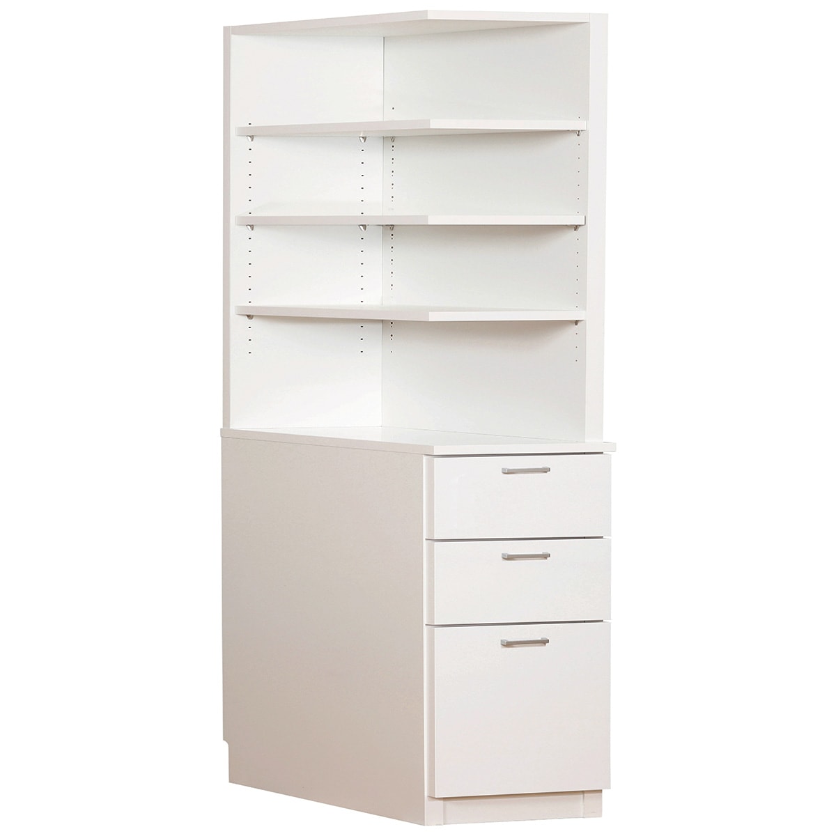 引き出しタイプ] 幅1cm単位で選べる2面オープン隙間収納 (左オープン