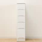 5cm単位で選べる引き出しタイプ スリムカウンター(幅20cm) 5枚目画像