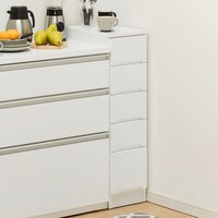 5cm単位で選べる引き出しタイプ スリムカウンター(幅25cm)