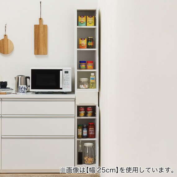 扉の向きを自由に設置できる隙間収納 (板扉+板扉タイプ 幅30cm) 17枚目画像