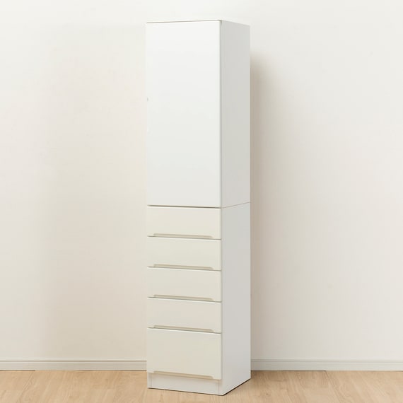 扉の向きを自由に設置できる隙間収納 (板扉+引き出しタイプ 幅40cm) 4枚目画像