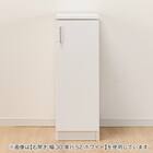 [扉タイプ] 幅1cm単位で選べる隙間収納ロータイプ 右開き DBR (幅35×奥行42cm) 2枚目画像
