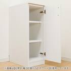 [扉タイプ] 幅1cm単位で選べる隙間収納ロータイプ 右開き DBR (幅35×奥行42cm) 7枚目画像
