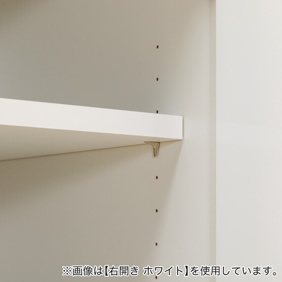 [扉タイプ] 幅1cm単位で選べる隙間収納ロータイプ 右開き DBR (幅35×奥行42cm) 8枚目画像