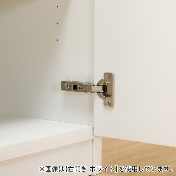 [扉タイプ] 幅1cm単位で選べる隙間収納ロータイプ 右開き DBR (幅35×奥行42cm) 9枚目画像