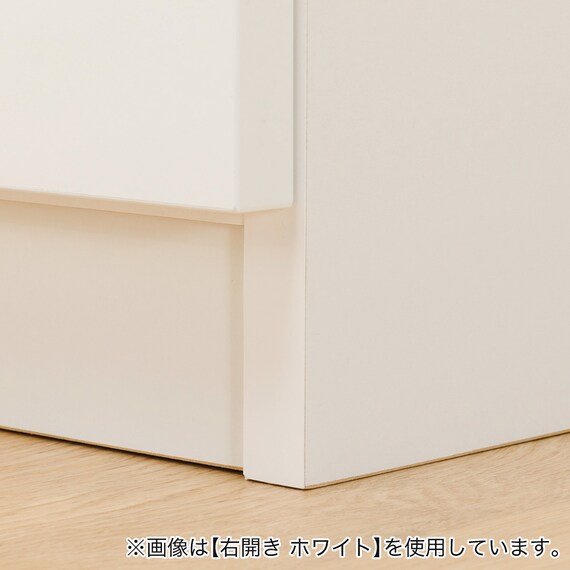 [扉タイプ] 幅1cm単位で選べる隙間収納ロータイプ 右開き DBR (幅35×奥行42cm) 10枚目画像