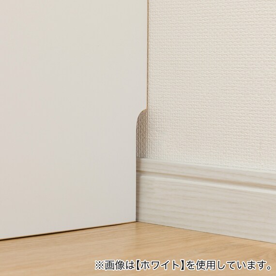 [扉タイプ] 幅1cm単位で選べる隙間収納ロータイプ 右開き DBR (幅35×奥行42cm) 11枚目画像