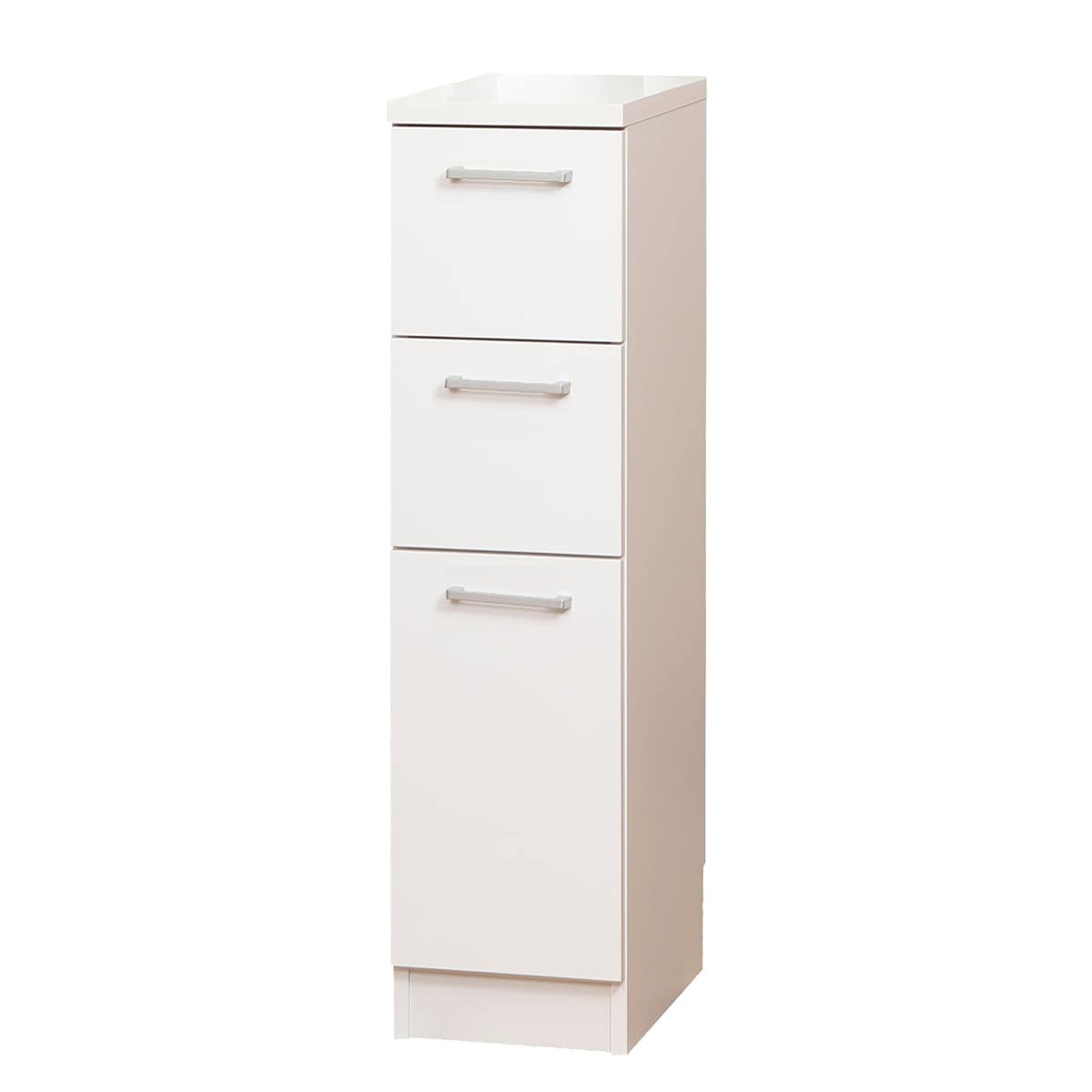 AN★送料無料★引き出し×2個 幅15奥行45高さ85cm］ キッチンすき間収納 引き出し3段 【Anyaシリーズ